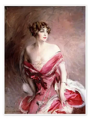 Portrait of Mlle de Gillespie – La Dame de Biarritz de Giovanni Boldini Bridgeman Images