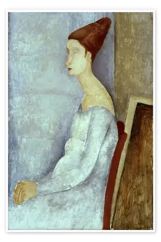Portrait of the seated Jeanne Hebuterne, 1918 de Amedeo Modigliani akg-images