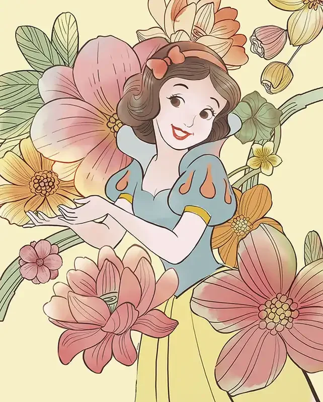 póster decorativo Blancanieves multi color de Disney – 610135