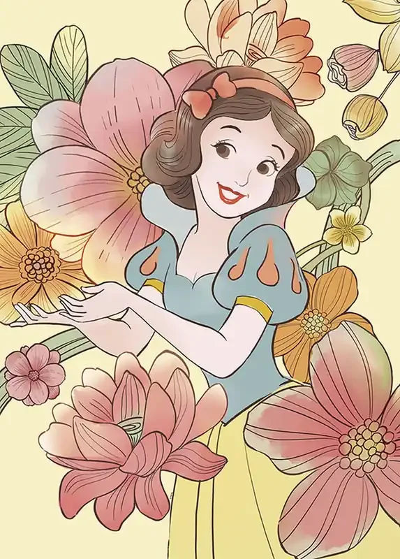 póster decorativo Blancanieves multi color de Disney – 610136