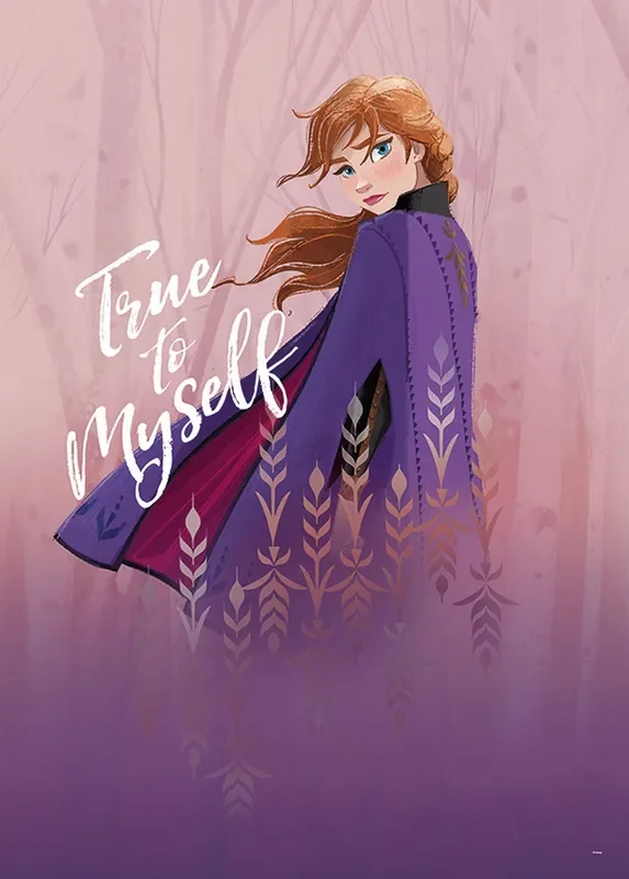 póster decorativo Frozen Anna morado de Disney – 610160