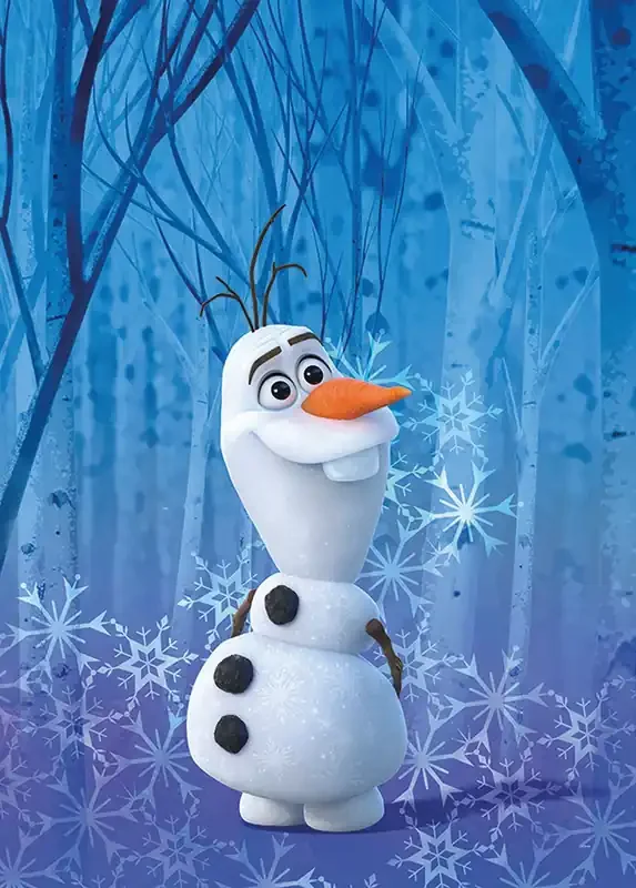 póster decorativo Frozen Olaf azul de Disney – 610148