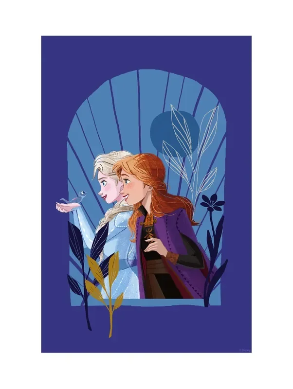 póster decorativo Frozen sinsonte morado de Disney – 612840