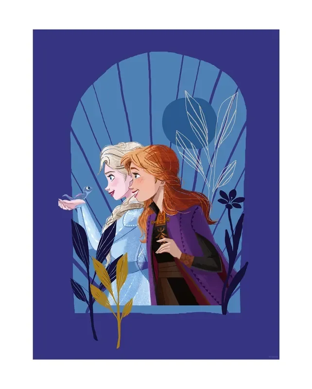 póster decorativo Frozen sinsonte morado de Disney – 612841