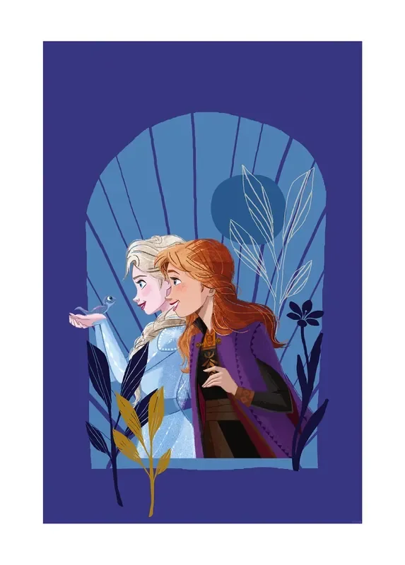 póster decorativo Frozen sinsonte morado de Disney – 612842
