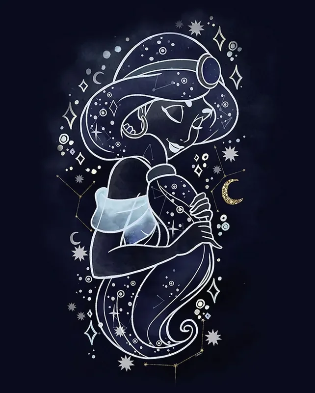 póster decorativo jazmín aladino azul oscuro de Disney – 611708