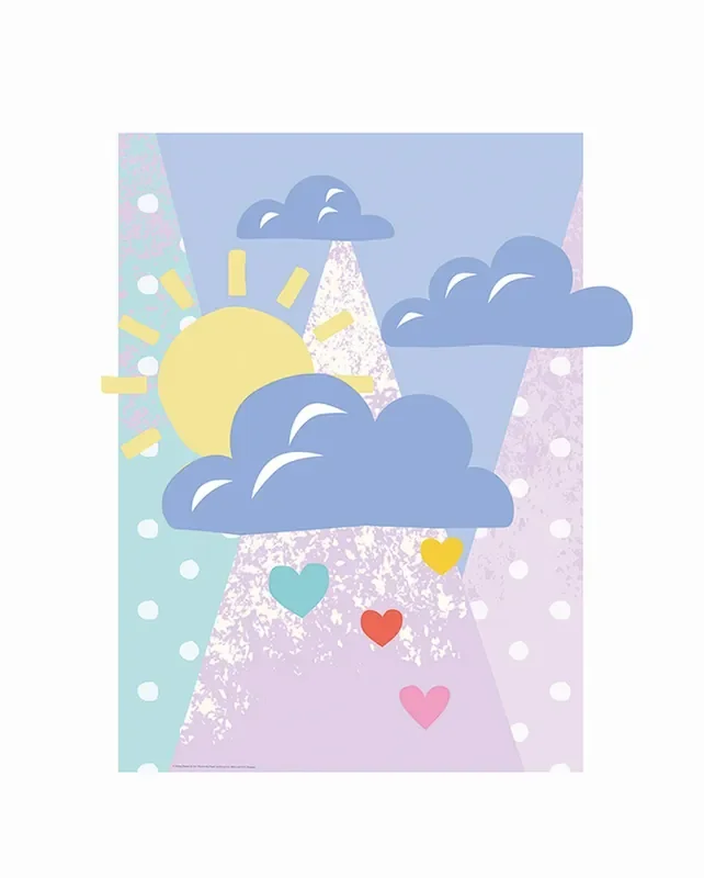 póster decorativo pequeñas nubes multi color de Komar – 610189