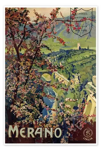 Poster of Merano, 1926 de Mario Borgoni Bridgeman Images
