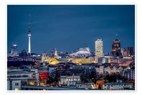 Potsdamer Platz Berlin at Night de Sören Bartosch
