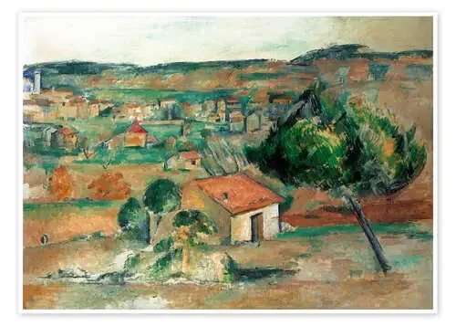 Provence hills de Paul Cézanne Master Collection