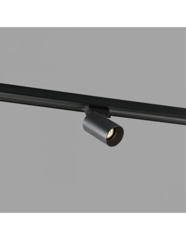 Proyector de Carril GU10 de Aluminio Negro