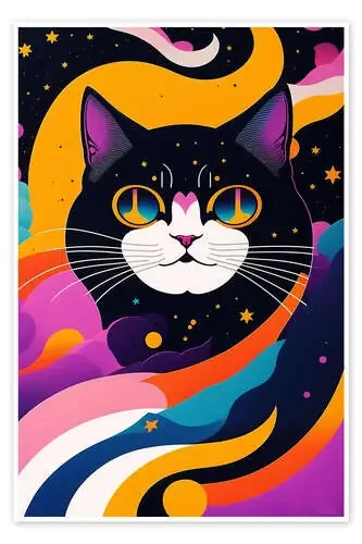 Psychedelic Cat de Jörg Gamroth