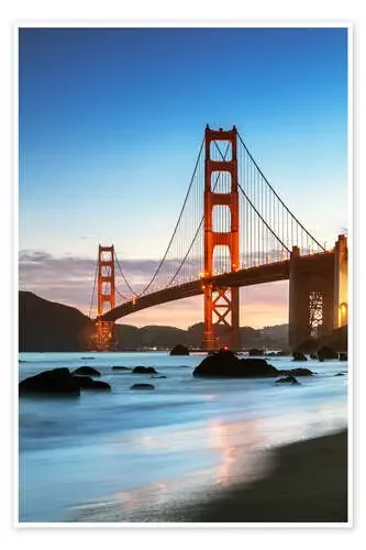 Puente Golden Gate en el crepúsculo de Matteo Colombo