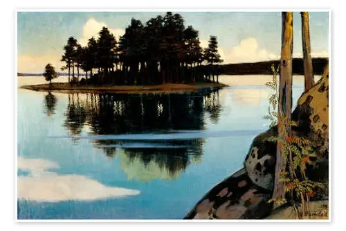 puesta del sol de Väinö Blomstedt Bridgeman Images