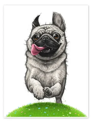 Pug on a run de Nikita Korenkov