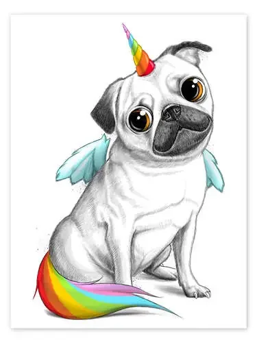 Pug unicorn de Nikita Korenkov