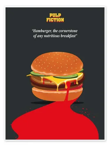 Pulp fiction de Golden Planet Prints
