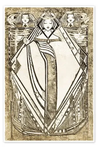 Queen of Diamonds de Margaret MacDonald Mackintosh Master Collection
