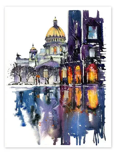 Rainy Day in Saint Petersburg, Russia de Anastasia Mamoshina