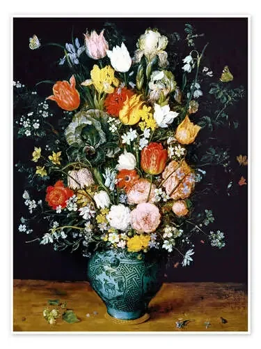Ramo de flores en un jarrón azul de Jan Brueghel d.Ä. Master Collection