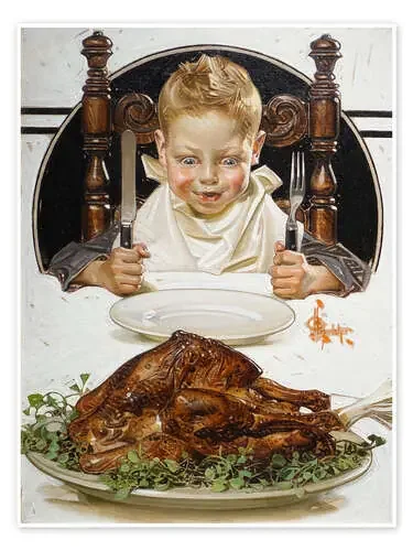 Ready for Thanksgiving Feast de Joseph Christian Leyendecker Master Collection