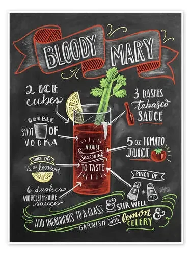 Receta de Bloody Mary (inglés) de Lily & Val MGL Licensing