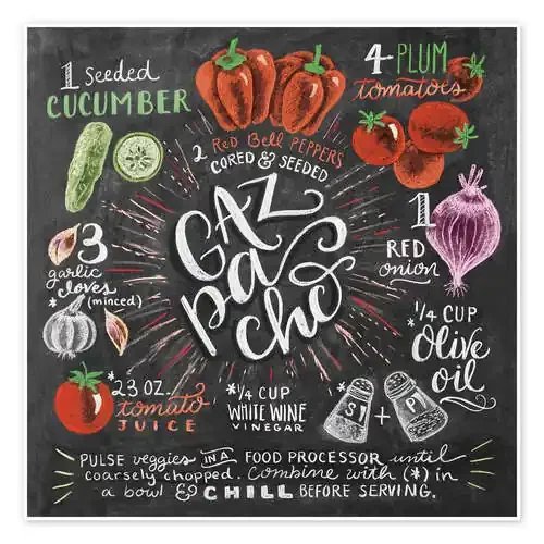 Receta de gazpacho (inglés) de Lily & Val MGL Licensing