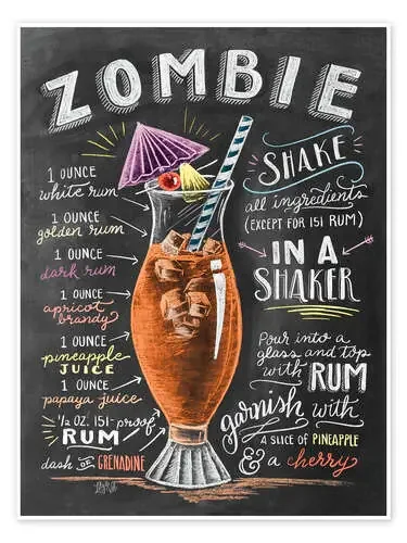 Receta de Zombie (inglés) de Lily & Val MGL Licensing