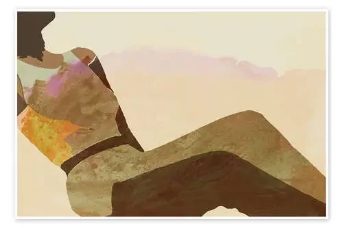 Reclined Silhouette Earthy Tones de Cartissi 1x