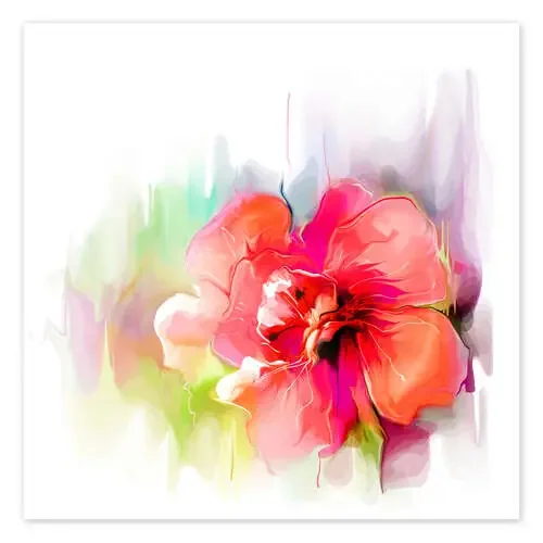 Red hibiscus flower Editors Choice