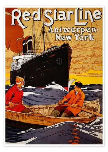Red Star Line. Um 1900 de Hendrick Cassiers ARTOTHEK