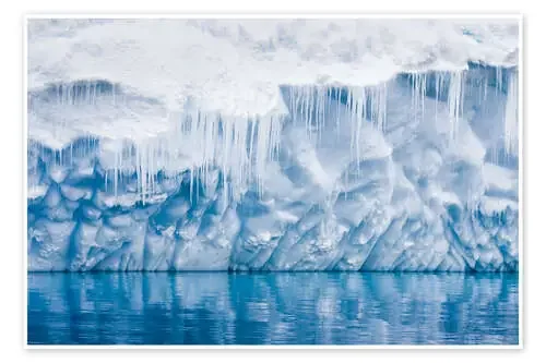 Reflection of a glacier with icicles Editors Choice