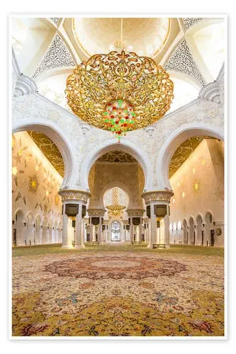 Reflejos dorados en la mezquita de Sheikh Zayed Editors Choice