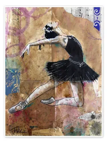 Reina cisne negro de Loui Jover