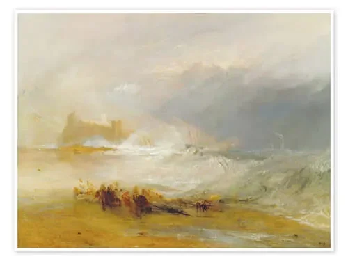 Rescate en la costa de Northumberland de Joseph Mallord William Turner Master Collection