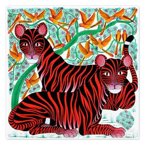 Resting big cats de Omary Tanzania Art & Licensing