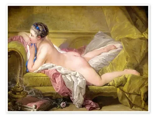 Resting girl, Louise O‘Murphy de François Boucher Master Collection