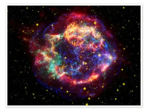 Restos de supernova Cassiopeia A de NASA Science Photo Library