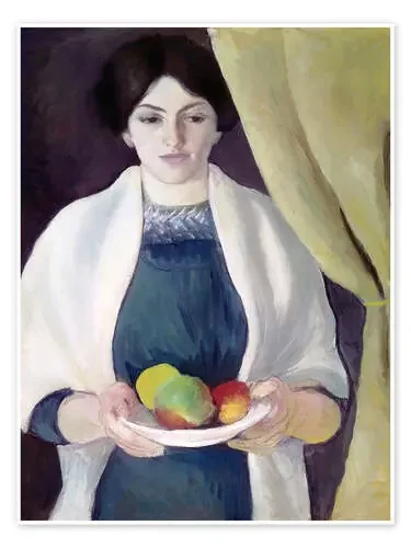 Retrato con manzanas de August Macke ARTOTHEK