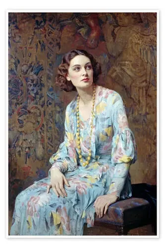 Retrato de una dama de Albert Henry Collings Bridgeman Images