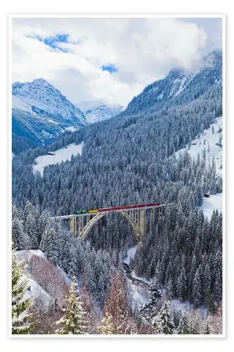 Rhaetian Railway in the Langwies viaduct de Dieterich Fotografie