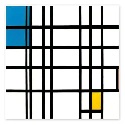 Rhythm of the Straight Lines de Piet Mondrian akg-images