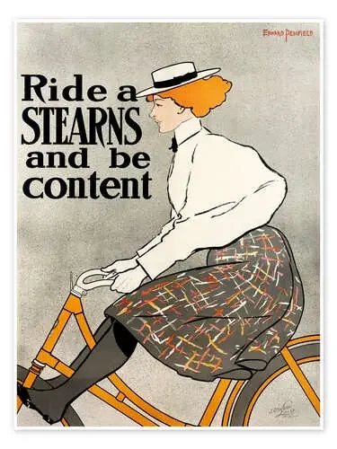 Ride a Stearns and be content de Edward Penfield Master Collection