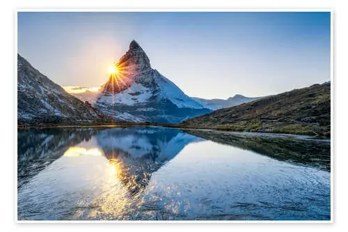 Riffelsee and Matterhorn in the Swiss Alps de Jan Christopher Becke