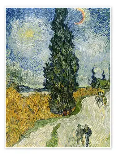 Road with Cypresses de Vincent van Gogh Bridgeman Images