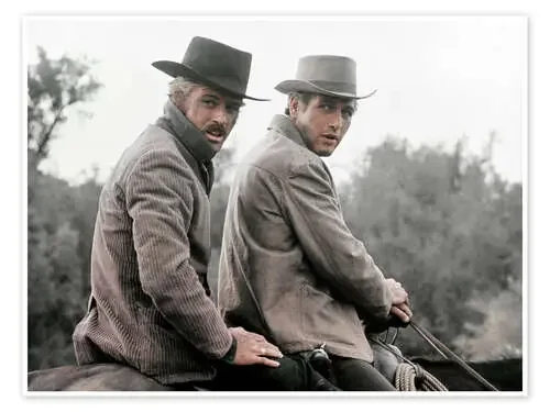 Robert Redford and Paul Newman in the Wild West, 1969 Bridgeman Images