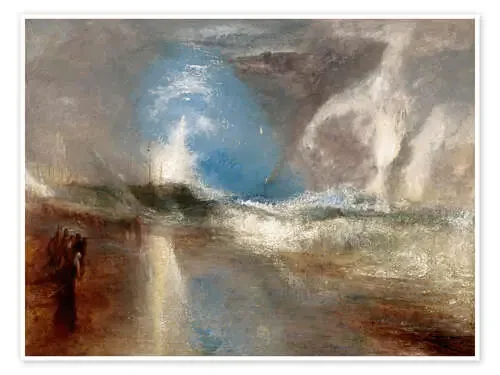 Rockets and blue lights warn steamboats before shallows de Joseph Mallord William Turner Master Collection