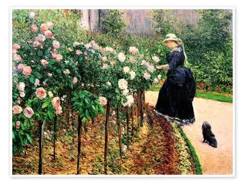 Roses, Garden in Petit Gennevilliers de Gustave Caillebotte akg-images