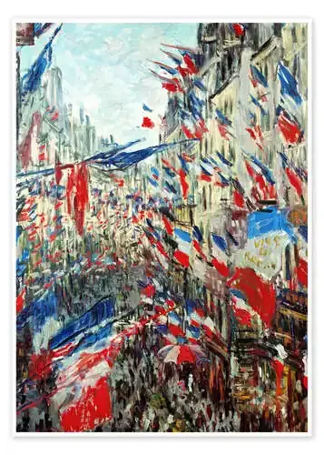 Rue Montorgueil in Paris in the celebrations at 30 June de Claude Monet Master Collection