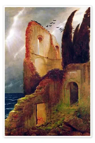Ruina en el mar de Arnold Böcklin Bridgeman Images